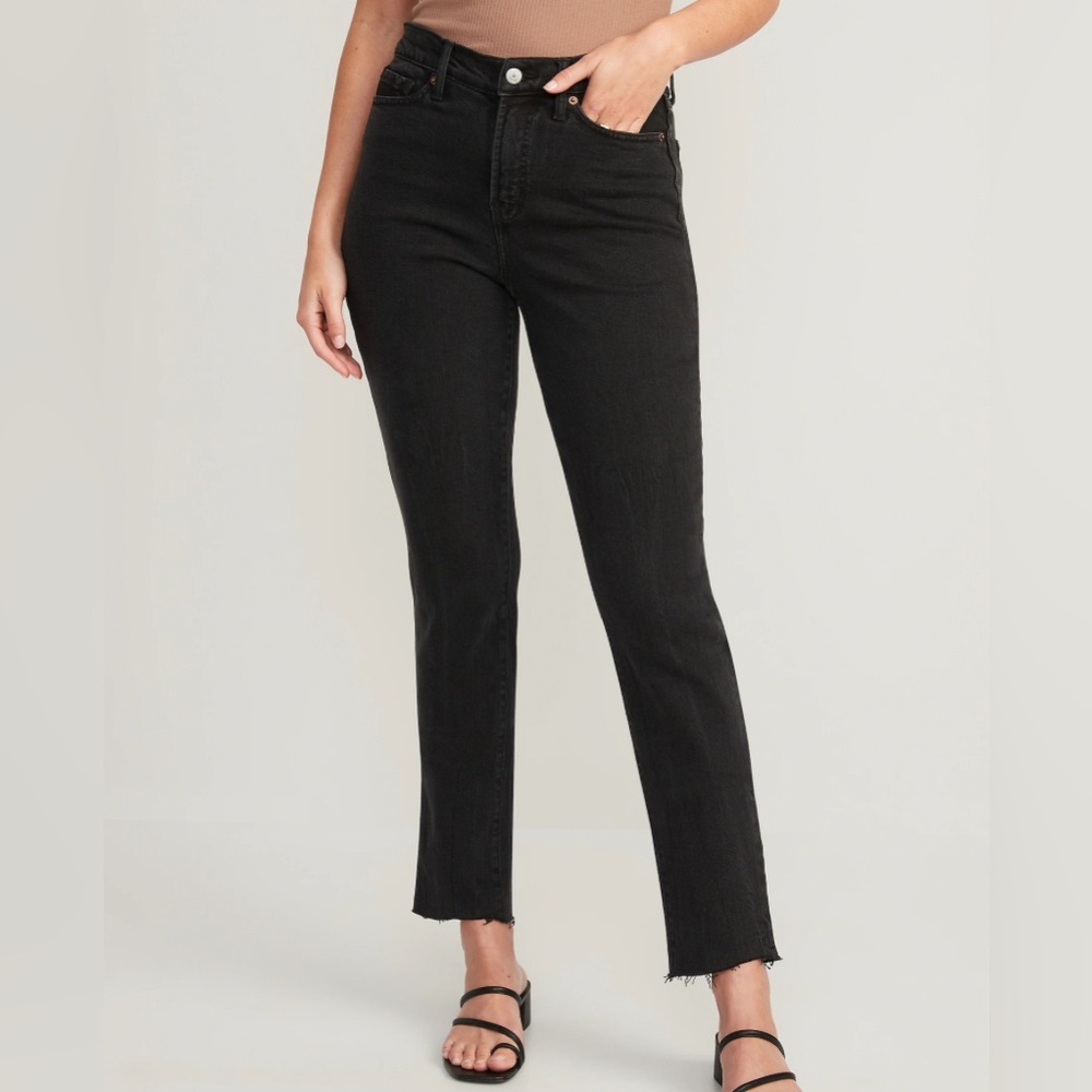 Old Navy High Rise O.G. Straight Ankle Cutoff Jeans
